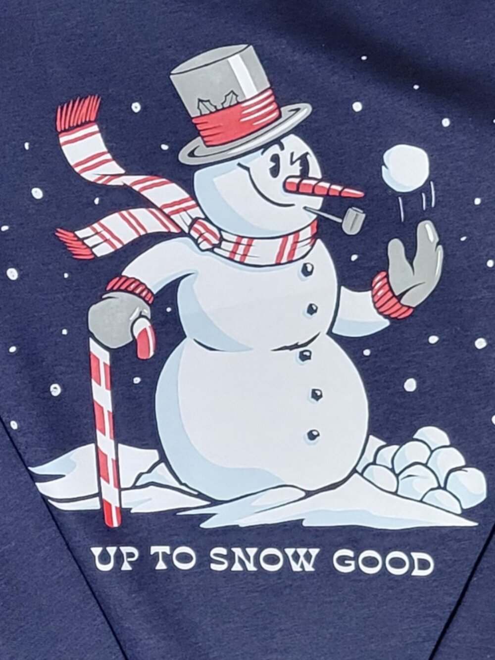 Old Navy Mens Winter Holiday "Up to Snow Good" Graphic Sweatshirt Size XXL Tall
